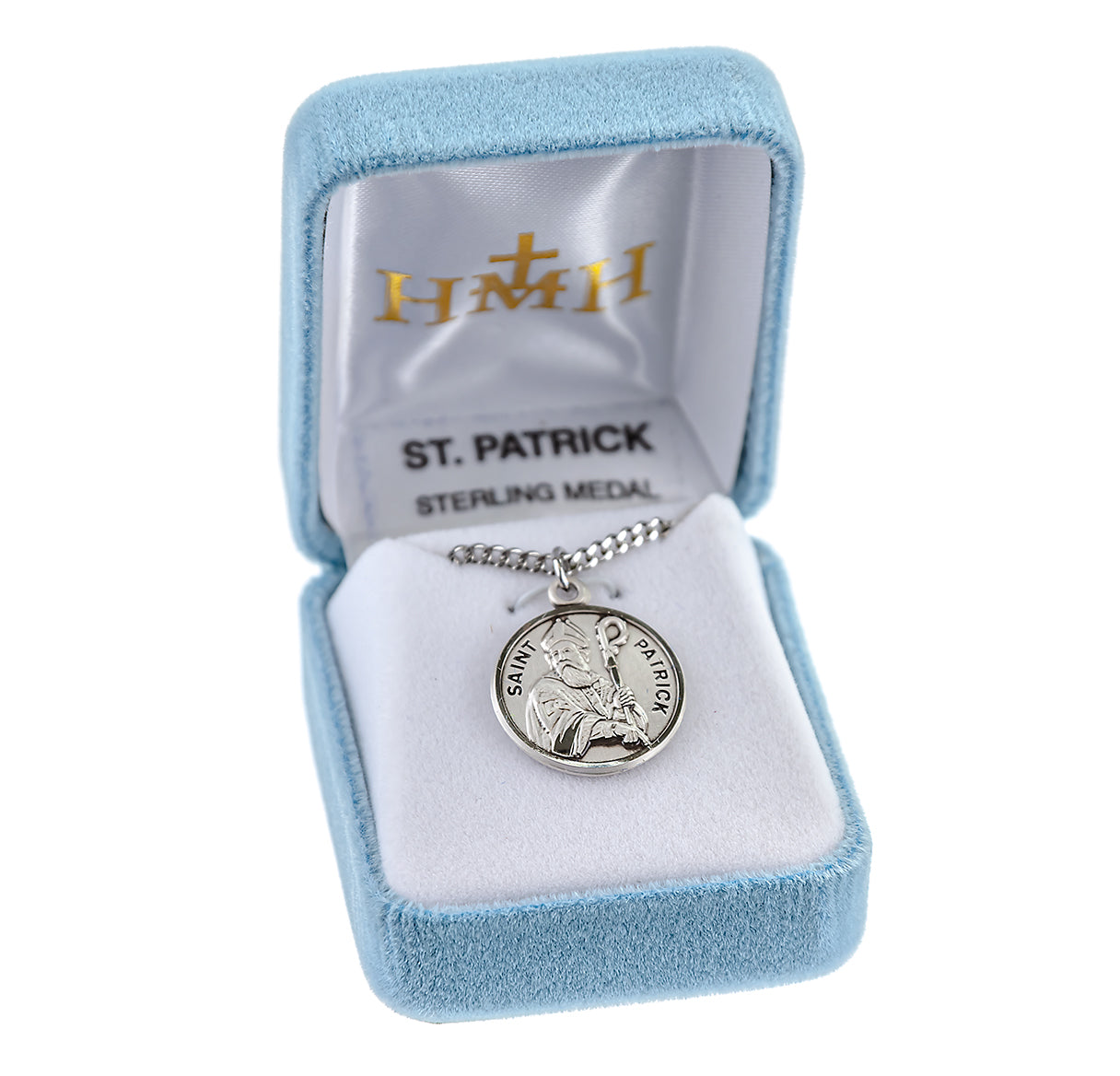 Patron Saint Patrick Round Sterling Silver Medal