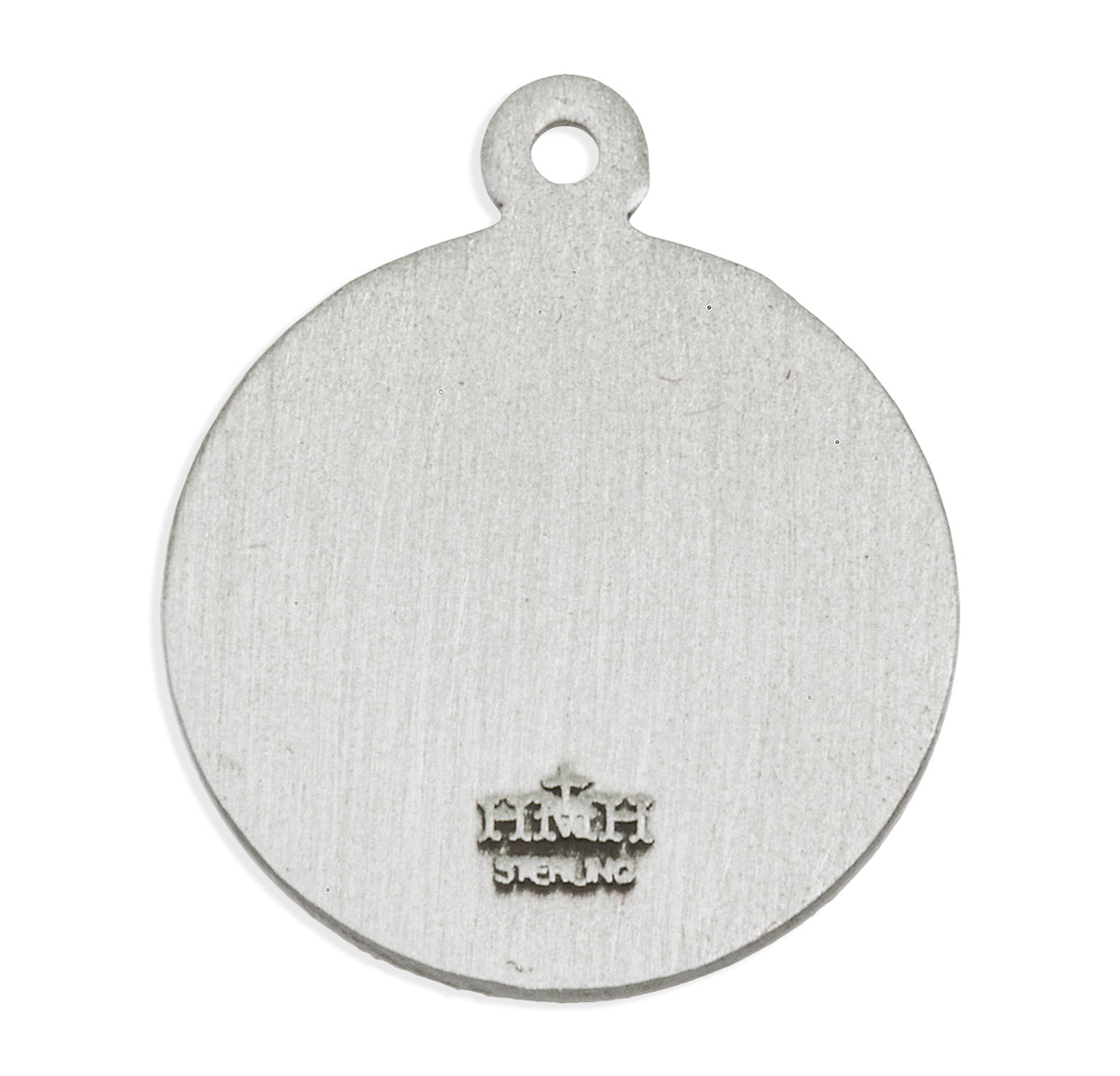 Patron Saint Julia Round Sterling Silver Medal
