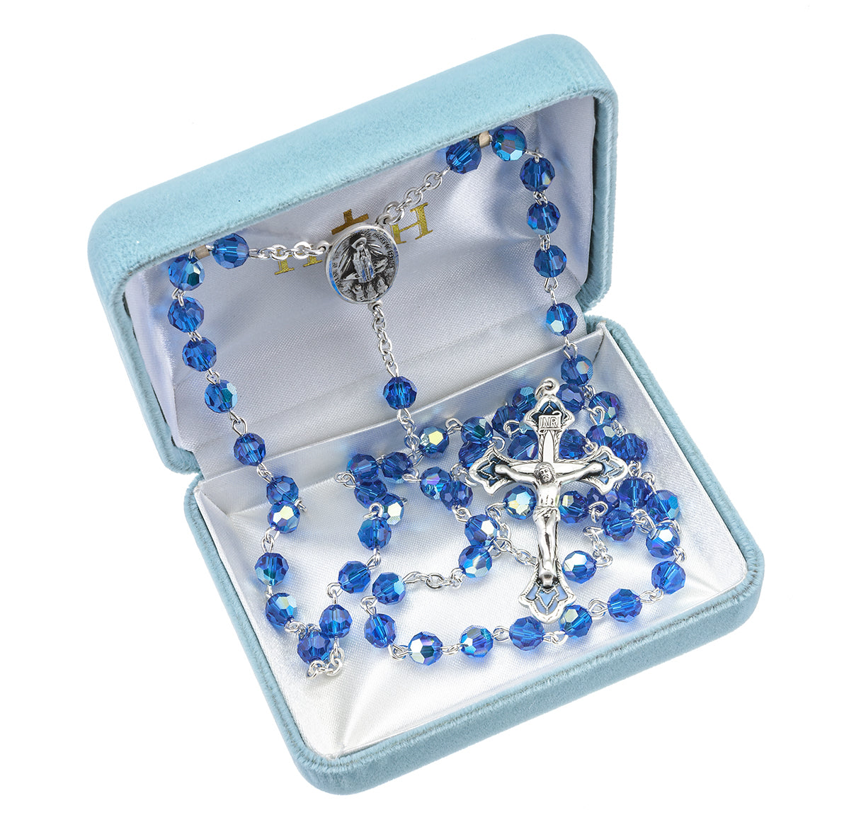 Bermuda Blue Finest Crystal Beads 6mm