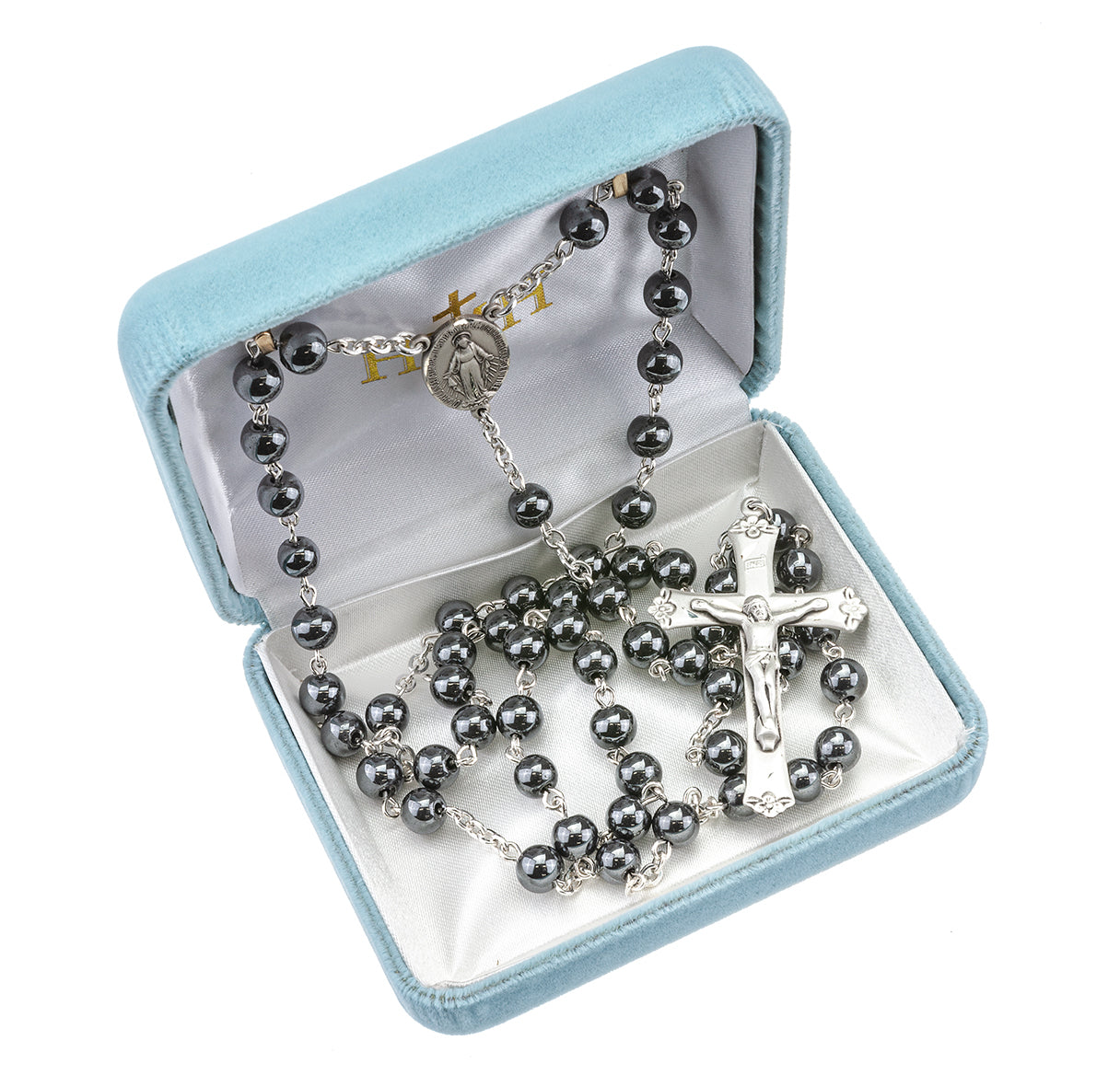6mm Round Genuine Hematite Beads