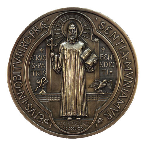 Saint Benedict Medal Wall Plaque 7"