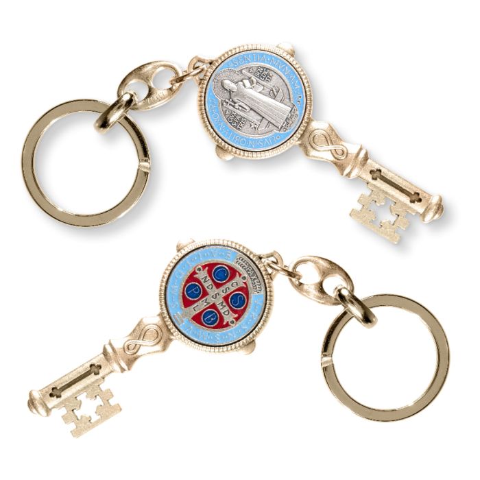 St. Benedict Epoxied Key Chain (Pack of Three)
