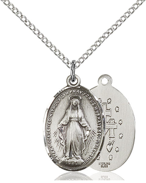 Sterling Silver Miraculous Pendant