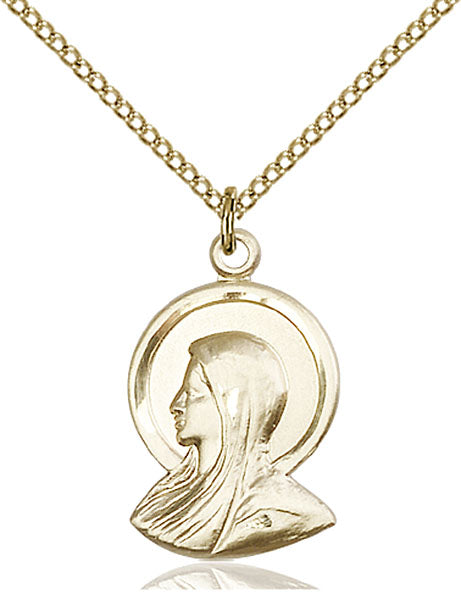14kt Gold Filled Madonna Pendant