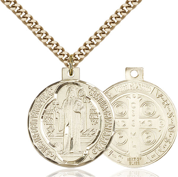 14kt Gold Filled Saint Benedict Pendant
