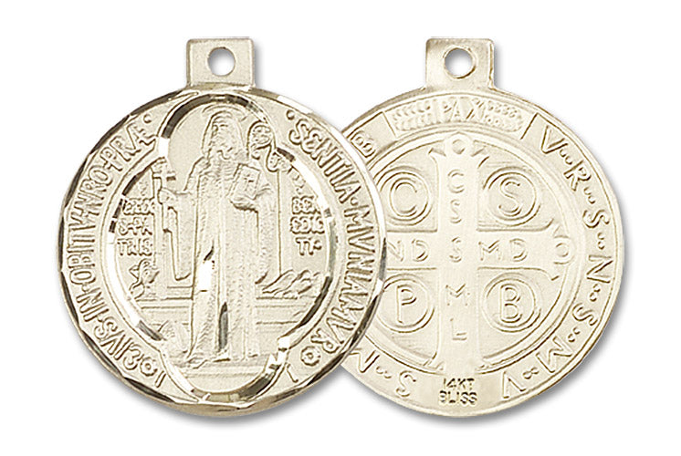 14kt Gold Saint Benedict Medal