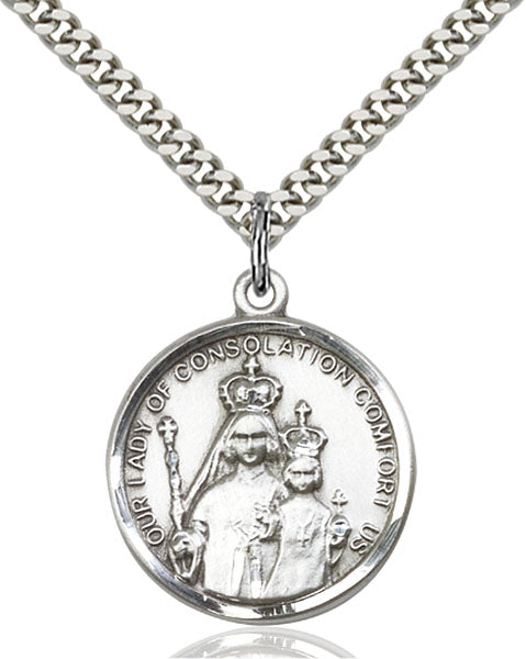 Sterling Silver Our Lady of Consolation Pendant