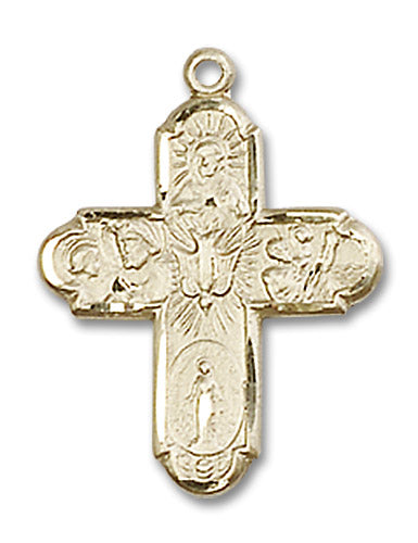 14kt Gold 5-Way Medal