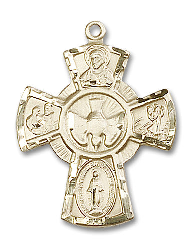 14kt Gold 5-Way Medal