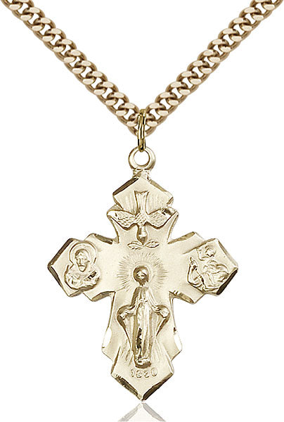 14kt Gold Filled 4-Way Pendant