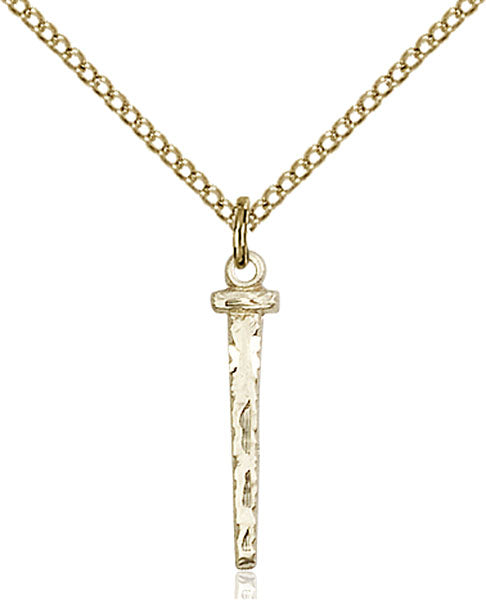 14kt Gold Filled Nail Pendant