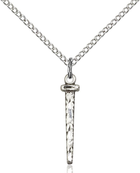Sterling Silver Nail Pendant