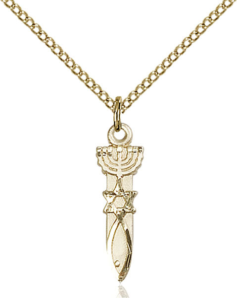 14kt Gold Filled Menorah / Star / Fish Pendant