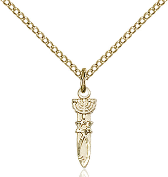 14kt Gold Filled Menorah / Star / Fish Pendant