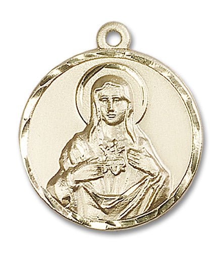 14kt Gold Immaculate Heart of Mary Medal