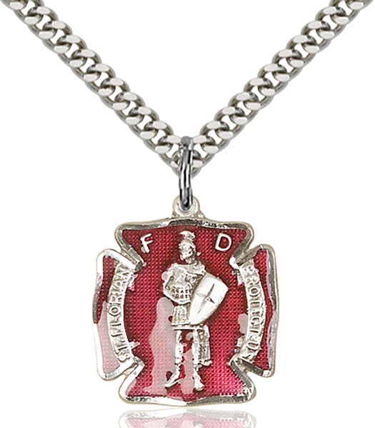 Sterling Silver Saint Florian Pendant