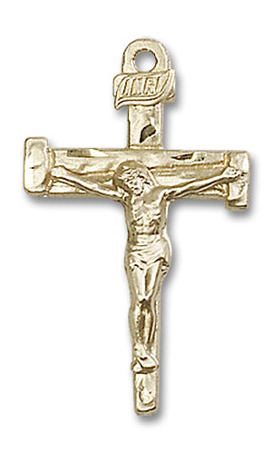 14kt Gold Nail Crucifix Medal