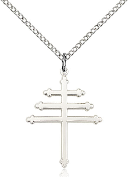 Sterling Silver Maronite Cross Pendant