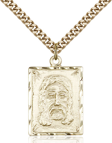 14kt Gold Filled Holy Face Pendant