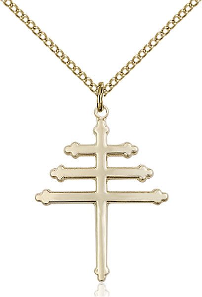 14kt Gold Filled Maronite Cross Pendant