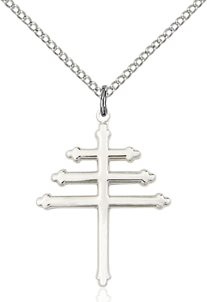 Sterling Silver Maronite Cross Pendant
