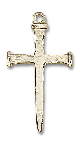 14kt Gold Nail Cross Medal