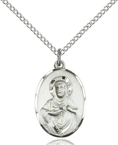Sterling Silver Scapular Pendant