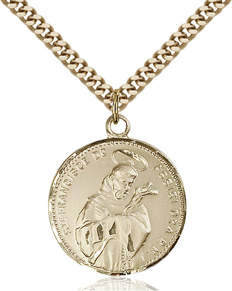 14kt Gold Filled Saint Francis of Assisi Pendant
