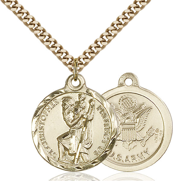 14kt Gold Filled Saint Christopher Pendant