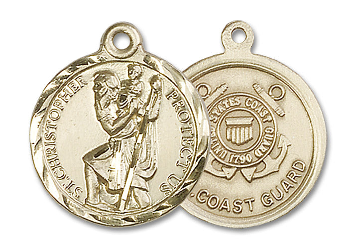 14kt Gold Saint Christopher Medal