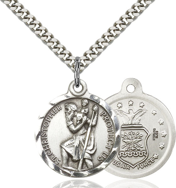 Sterling Silver Saint Christopher Pendant