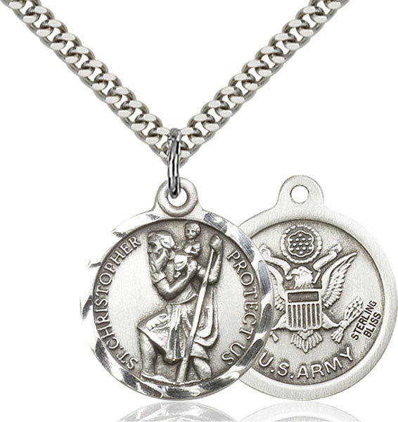 Sterling Silver Saint Christopher Pendant