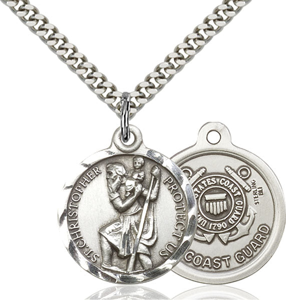 Sterling Silver Saint Christopher Pendant