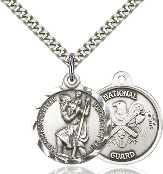 Sterling Silver Saint Christopher Pendant