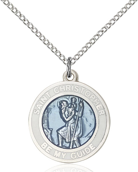 Sterling Silver Saint Christopher Pendant