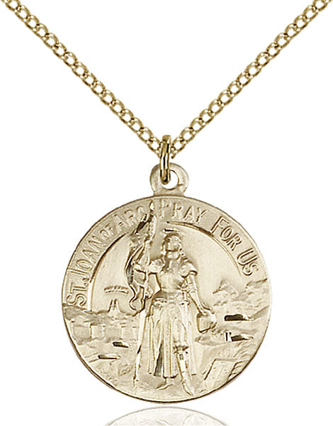 14kt Gold Filled Saint Joan of Arc Pendant