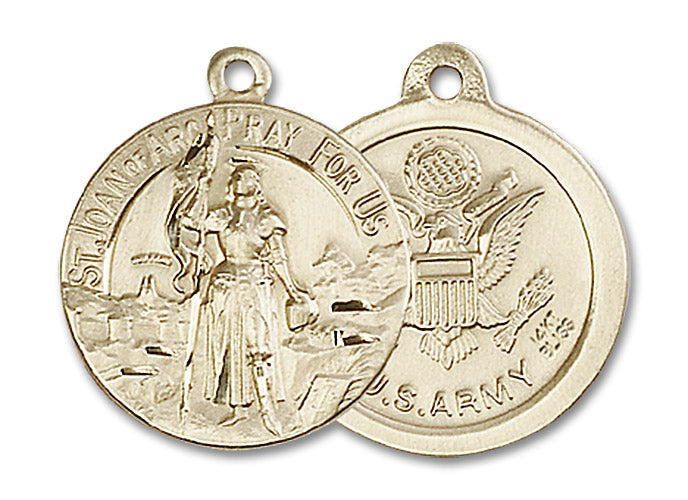 14kt Gold Saint Joan of Arc Medal