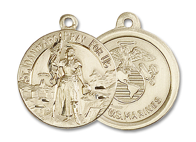 14kt Gold Saint Joan of Arc Medal