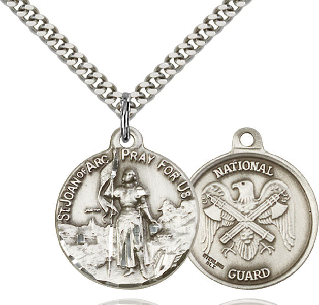 Sterling Silver Saint Joan of Arc Pendant