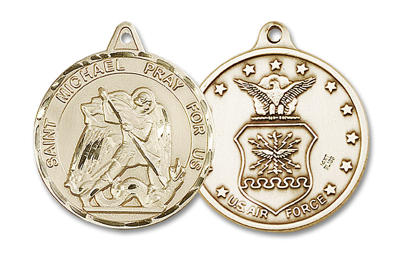 14kt Gold Saint Michael Medal