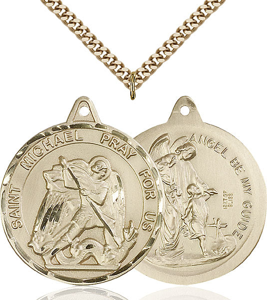 14kt Gold Filled Saint Michael the Archangel Pendant