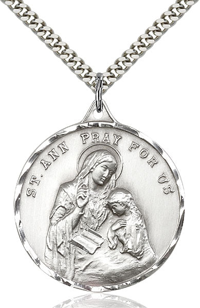 Sterling Silver Saint Ann Pendant