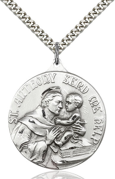 Sterling Silver Saint Anthony Pendant
