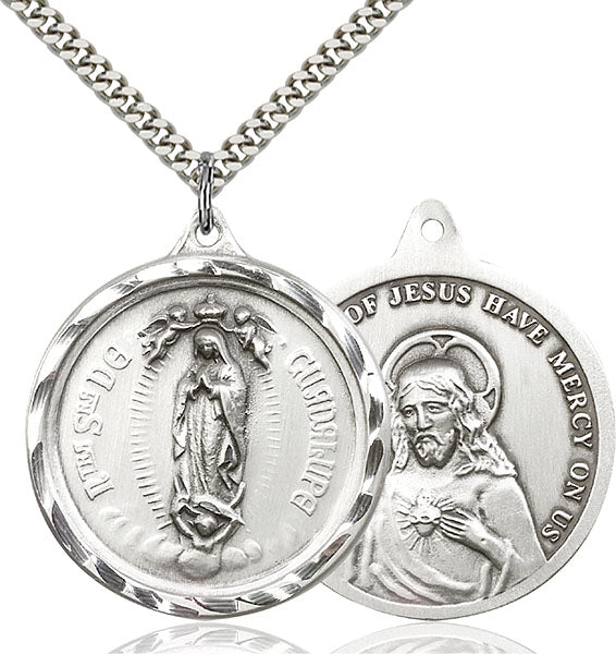 Sterling Silver Our Lady of Guadalupe Pendant