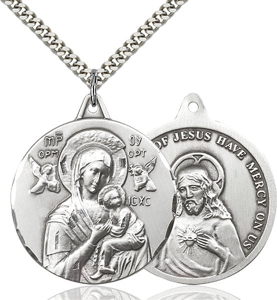 Sterling Silver Our Lady of Perpetual Help Pendant