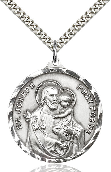 Sterling Silver Saint Joseph Pendant