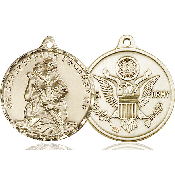 14kt Gold Saint Christopher Medal