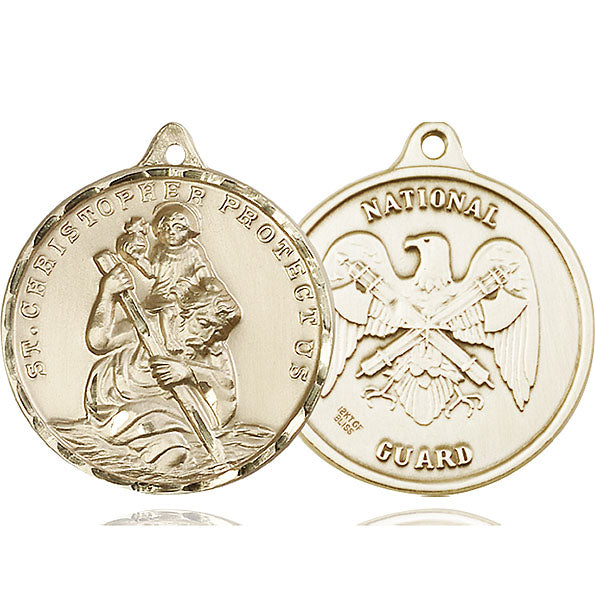 14kt Gold Saint Christopher Medal