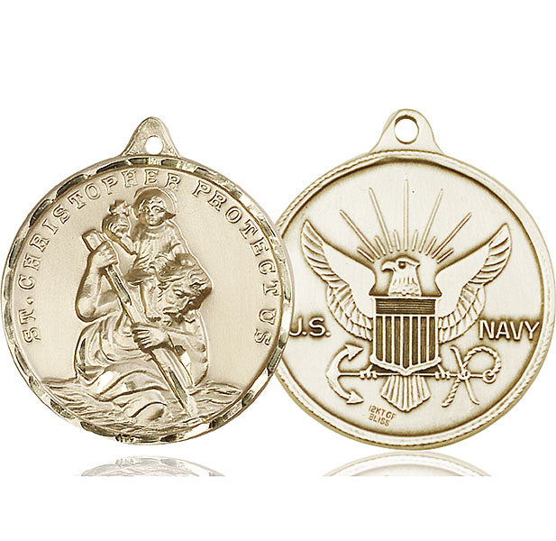 14kt Gold Saint Christopher Medal