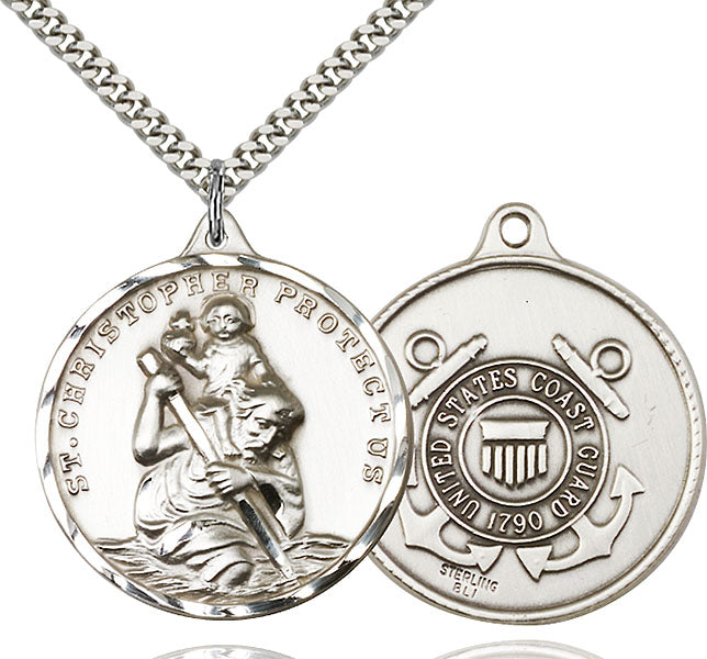 Sterling Silver Saint Christopher Pendant